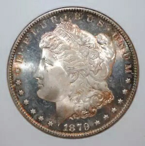 1879 S モーガン ドル 1 ドル Anacs 認定 MS 67 PL|WORLD RESOURCE【KING店】