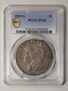 1895-S $1 モルガン ドル PCGS XF45｜WORLD RESOURCE【KING店】