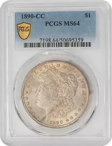 1890-CC モーガン シルバー ドル MS64 セキュア PCGS 948850-1｜WORLD RESOURCE【KING店】