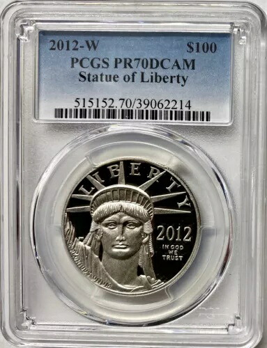 2012-W 1 オンス プルーフ プラチナ アメリカン イーグル PCGS PR70 DCAM｜WORLD RESOURCE【KING店】