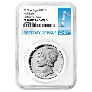 2024-W $25 1 オンス プルーフ アメリカン パラジウム イーグル NGC PF70UC FDI ファースト ラベル｜WORLD RESOURCE【KING店】