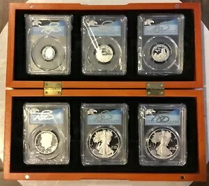 2021- S&W 6コインセット ASE T-1,ASE T-2 PR70DCAM PCGS シルバー 限定版 PRセット|WORLD RESOURCE【KING店】