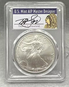 1996 シルバー イーグル PCGS MS70 トーマス クリーブランド サイン入りラベル｜WORLD RESOURCE【KING店】