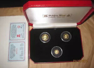 1997年 リベリア$香港 中国返還(DRAGON) プルーフ3金貨SET CO付|WORLD RESOURCE【KING店】