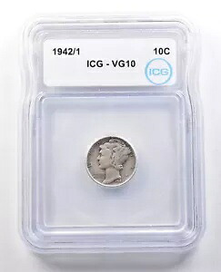 1942/1 マーキュリーダイム VG10 ICG *1205｜WORLD RESOURCE【KING店】