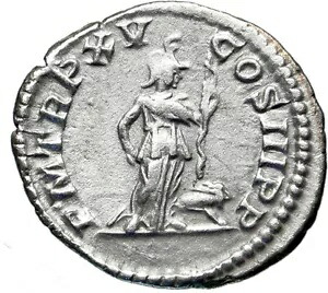 SEPTIMIUS SEVERUS 207AD レア古代シルバー ローマ コイン アフリカ ライオン付き i46568｜WORLD RESOURCE【KING店】