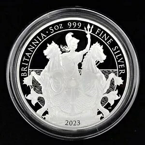 2023年 イギリス ?10 ブリタニア 5オンス.999 プルーフ (420 鋳造)