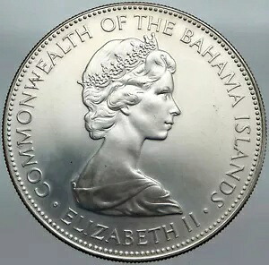 1971 バハマの巨大な海賊の敗北のモットー ヴィンテージ シルバー 5 ドル コイン i88026｜WORLD RESOURCE【KING店】