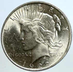1922 P US アンティーク シルバー ピース ドル 米国コイン LIBERTY & EAGLE i113416|WORLD RESOURCE【KING店】