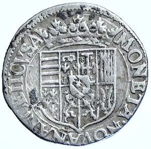 1610-20 フランス アンリ 2 世公国 ロレーヌ公国 シルバー テストン コイン i114929|WORLD RESOURCE【KING店】