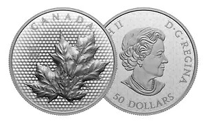 カナダ 2023 $50 動きのあるカエデの葉、5 オンス銀貨｜WORLD RESOURCE【KING店】