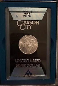 1883-CC GSA ホード モーガン シルバー ダラー コイン ANACS MS-63 VAM 3D ボックス & COA 付き｜WORLD RESOURCE【KING店】 205,700円
