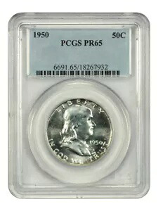 1950 50C PCGS PR65 - フランクリン ハーフダラー - 人気の初年度プルーフ|WORLD RESOURCE【KING店】