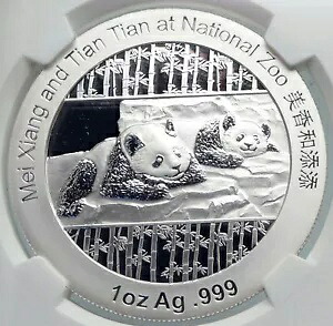 2014 中国公式 1 オンス シルバー ミント メダル コイン パンダ スミソニアン NGC コイン i90674｜WORLD RESOURCE【KING店】