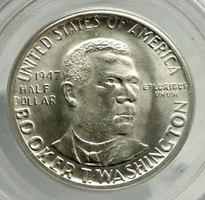1947 ブッカー T. ワシントン記念シルバー ハーフダラー コイン PCGS MS i76462|WORLD RESOURCE【KING店】