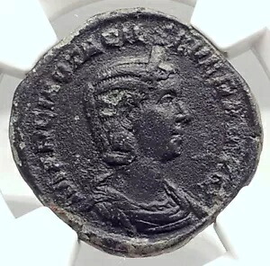 オタシリア セベラ フェリペ 1 世の妻 249AD セステルティウス 古代ローマ コイン NGC i72894|WORLD RESOURCE【KING店】