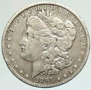 1891 O アメリカ合衆国 イーグル オールド シルバー モーガン 米ドル コイン i111908|WORLD RESOURCE【KING店】