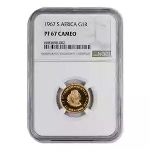 1967 南アフリカ ゴールド 1 ランド NGC PF-67 カメオ｜WORLD RESOURCE【KING店】 205,700円