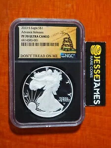 2023 S プルーフ シルバー イーグル NGC PF70 ウルトラ カメオ アドバンス リリースが私を踏みにじらない｜WORLD RESOURCE【KING店】