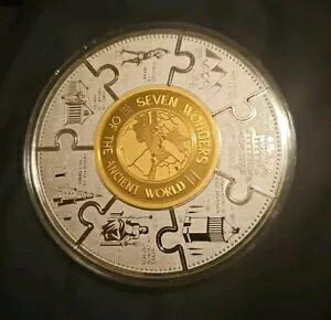 2024 ブルンジ 古代世界の七不思議 5 オンス シルバー パズル コイン セット