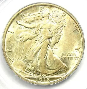 1918-P ウォーキング リバティ ハーフダラー 50C 1918 コイン - 認定 PCGS AU53 - レア!|WORLD RESOURCE【KING店】