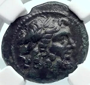 AIGEAI in CILICIA 本物の古代 2-1CenBC ギリシャコイン ZEUS ATHENA NGC i81912|WORLD RESOURCE【KING店】