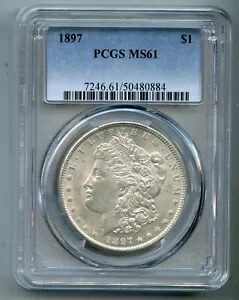 1897 モルガン シルバー ダラー PCGS MS 61