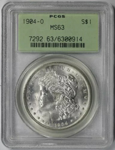 1904-O モルガン ドル $1 MS 63 PCGS OGH
