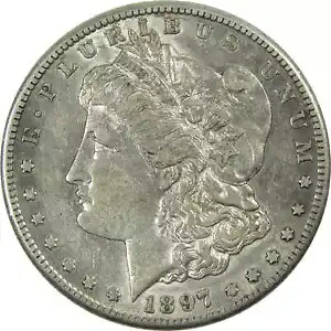 1897 S モルガン ドル AU 未流通シルバー $1 コインについて SKU:I13727