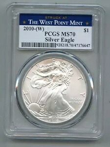 2010 (W) アメリカン シルバー イーグル ドル PCGS MS 70