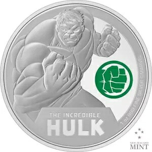 マーベル インクレディブル ハルク 2024 1 オンス 純銀コイン ニウエ ニュージーランド造幣局