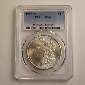1899 **O** モーガン シルバー ダラー **PCGS MS63** 送料無料! #0653