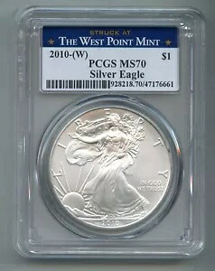 2010 (W) アメリカン シルバー イーグル ドル PCGS MS 70
