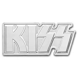 2024 KISS 50 年 1 オンス シルバー プルーフのような形のトークン