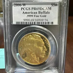 1 オンス ソリッド ゴールド バッファロー MS69 2006-W DCAM PCGS ディープ カメオ ウエスト ポイント コイン｜WORLD RESOURCE【KING店】