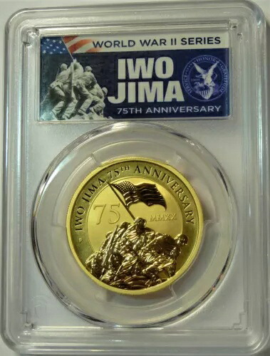 2020 P ツバル ゴールド 1オンス $100 硫黄島 75 周年記念 PCGS MS70 発行初日|WORLD RESOURCE【KING店】