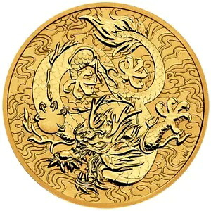1 オンス $100 オーストラリア中国の神話と伝説の金貨 - ドラゴン 2022 BU-｜WORLD RESOURCE【KING店】
