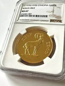 エチオピア - 1970/1978 - 600 ブル - ワリア カプリコーン - 金貨 - NGC MS67-｜WORLD RESOURCE【KING店】