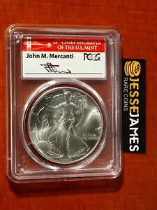 1986 (S) シルバー イーグル PCGS MS70 ファースト ストライク ジョン マーカンティ サイン入りブリッジ ラベル｜WORLD RESOURCE【KING店】