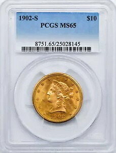 1902-S $10 リバティ ゴールド イーグル MS-65 PCGS｜WORLD RESOURCE【KING店】