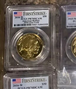 2016-W $50 ゴールド バッファロー プルーフ 1 オンスPCGS PR70DCAM ファーストストライク｜WORLD RESOURCE【KING店】