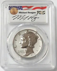2019 W パラジウム 1オンス レーガン レガシー サイン入り $25 アメリカン イーグル PCGS リバース PF 70｜WORLD RESOURCE【KING店】 990,990円