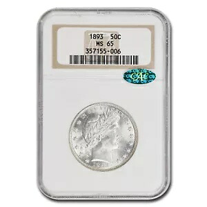1893 バーバー ハーフダラー MS-65 NGC CAC｜WORLD RESOURCE【KING店】