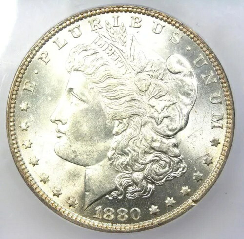 1880-O モーガン シルバー ダラー $1 - ICG MS65 - MS65 では希少 - $11,900 ガイド値