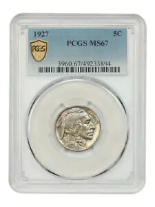 1927 5C PCGS MS67 - バッファロー ニッケル