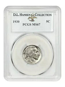 1930 5C PCGS MS67 例: D.L.ハンセン｜WORLD RESOURCE【KING店】