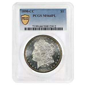 1890-CC モルガン ドル MS-64 PL PCGS