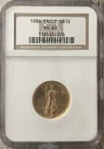 1986 $10 アメリカン ゴールド イーグル PCGS MS69 モダンイシュー グレード地金 1/4oz 22KT｜WORLD RESOURCE【KING店】
