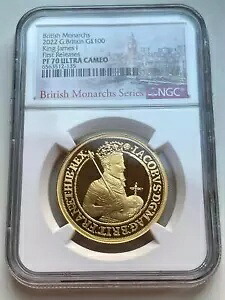 英国 - 2022 - 英国君主 - キング・ジェームズ - NGC PF70 UCAM-