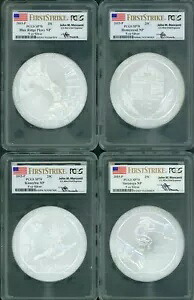 2015-P 5 コイン セット ATB 5 オンス シルバー PCGS SP70 ファースト ストライク FS F.S.メルカンティ